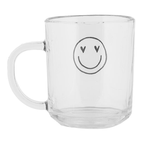 Clayre & Eef | Theeglas Transparant 11x8x9 cm / 200 ml | BHSGL0014