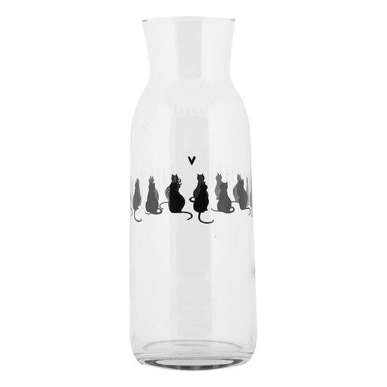 Clayre & Eef | Karaf Transparant ø 9x25 cm / 1000 ml | PWSGL0001