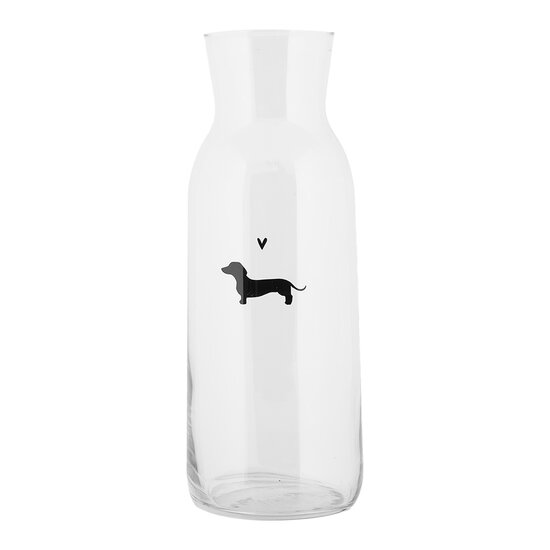Clayre & Eef | Karaf Transparant ø 9x25 cm / 1000 ml | PWSGL0002
