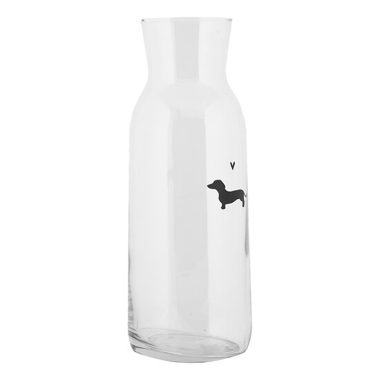 Clayre & Eef | Karaf Transparant ø 9x25 cm / 1000 ml | PWSGL0002
