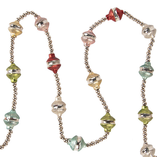 Clayre &amp; Eef   | Decoratie slinger kerst Zilverkleurig &oslash; 2x180 cm | 65995