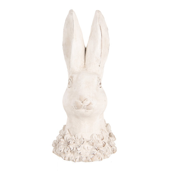 Clayre &amp; Eef   | Decoratie Beeld Konijn Beige 11x11x24 cm | 6TE0558