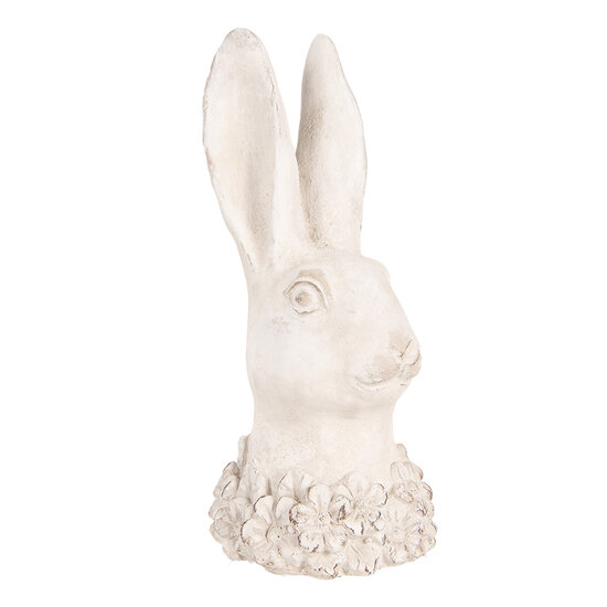 Clayre &amp; Eef   | Decoratie Beeld Konijn Beige 11x11x24 cm | 6TE0558