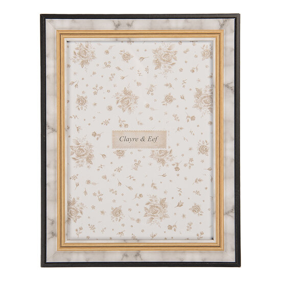 Clayre & Eef | Fotolijst Grijs Bruin 19x2x24 cm / 15x20 cm | 2F1274L