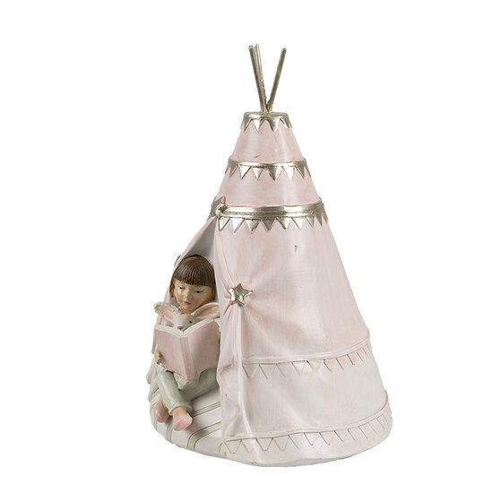 Clayre & Eef | Spaarpot Roze 13x13x19 cm | 6PR4423