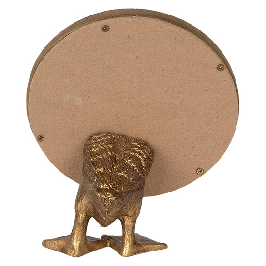Clayre & Eef | Decoratie Staande Spiegel Goudkleurig 13x6x16 cm | 62S308