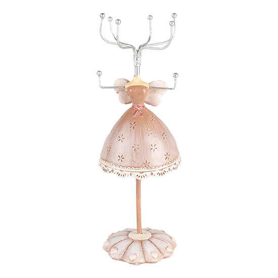 Clayre &amp; Eef   | Sieradenhouder Beige &oslash; 7x19 cm | 65876