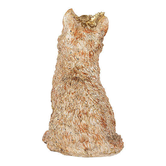 Clayre &amp; Eef   | Decoratie Beeld Kat Beige 16x14x25 cm | 6PR5080