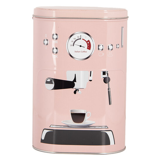 Clayre & Eef | Opbergdoos set van 2 Roze Zwart 20x13x9 / 18x11x7 cm | 6BL0142
