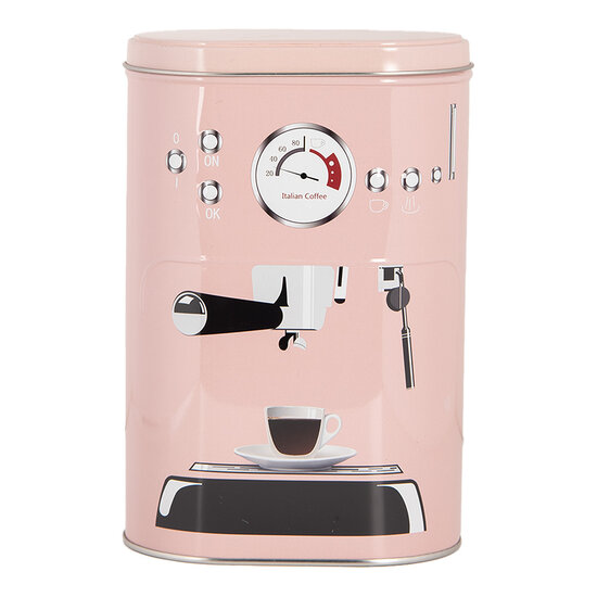 Clayre & Eef | Opbergdoos set van 2 Roze Zwart 20x13x9 / 18x11x7 cm | 6BL0142