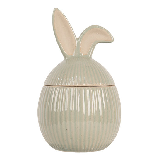 Clayre & Eef | Voorraadpot Deksel Groen 10x10x16 cm | 6CE2013