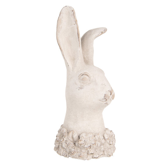 Clayre &amp; Eef   | Decoratie Beeld Konijn Beige 12x10x24 cm | 6TE0557