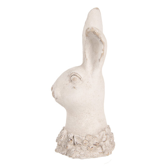 Clayre &amp; Eef   | Decoratie Beeld Konijn Beige 12x10x24 cm | 6TE0557