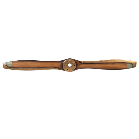 Clayre &amp; Eef   | Decoratie Propeller Bruin Goudkleurig 12x3x120 cm | 5H0724