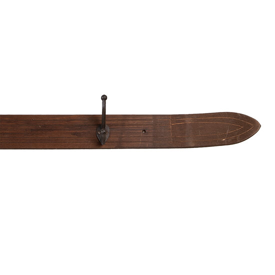 Clayre &amp; Eef   | Wandkapstok 4 haken Bruin 170x8x12 cm | 5H0727