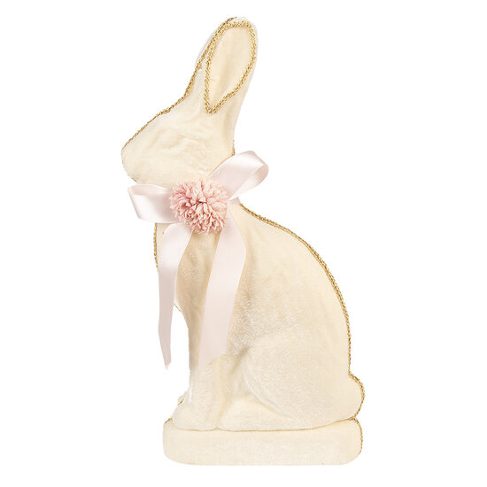 Clayre &amp; Eef   | Decoratie Beeld Konijn Beige 22x8x41 cm | 65922
