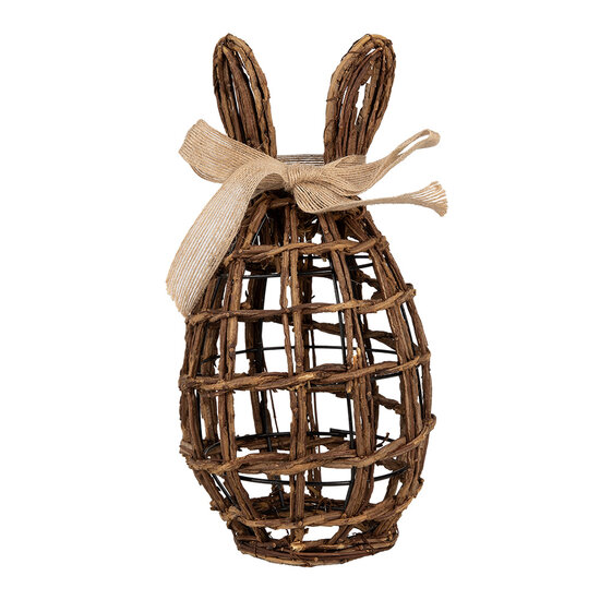 Clayre &amp; Eef   | Decoratie Beeld Konijn Bruin 16x16x31 cm | 65963
