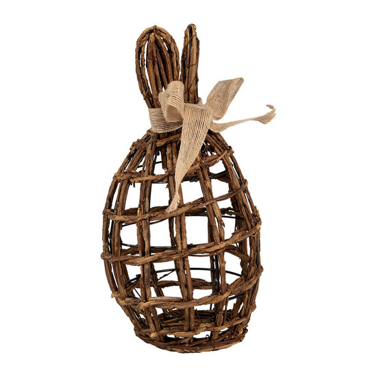 Clayre &amp; Eef   | Decoratie Beeld Konijn Bruin 16x16x31 cm | 65963
