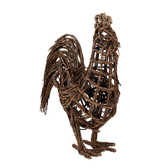 Clayre &amp; Eef   | Decoratie Beeld Kip Bruin 34x15x39 cm | 65965