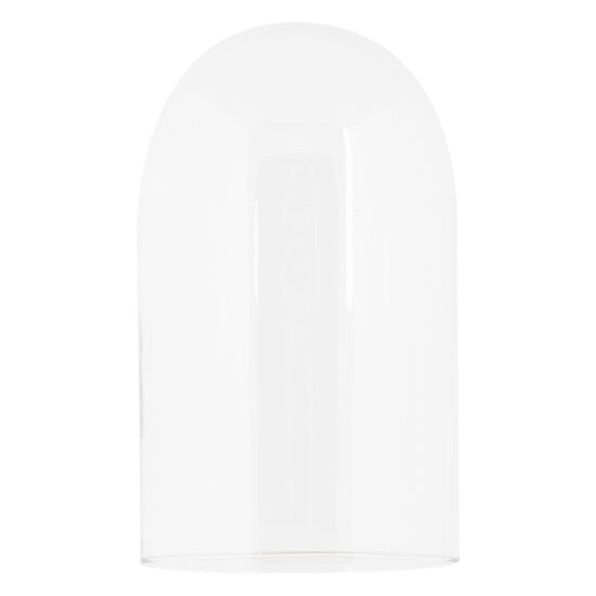 Clayre &amp; Eef   | Stolp Transparant Zwart &oslash; 14x34 cm | 6GL5059Z
