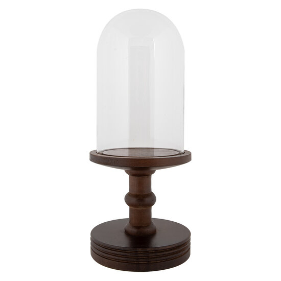 Clayre &amp; Eef   | Stolp Transparant Bruin &oslash; 17x40 cm | 6GL5060CH
