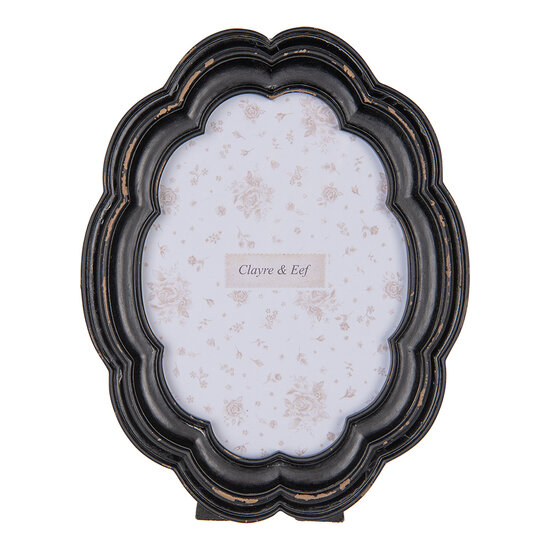 Clayre & Eef | Fotolijst Zwart Bruin 18x2x23 cm / 13x18 cm | 2F1207