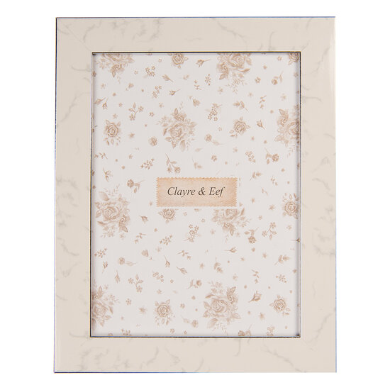Clayre &amp; Eef   | Fotolijst Grijs Beige 19x2x24 cm / 15x20 cm | 2F1233L