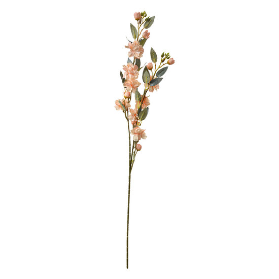 Clayre & Eef | Decoratie tak met bloemen Oranje Groen 7x7x90 cm | 5PL0151