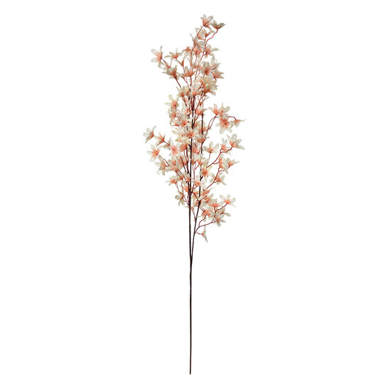 Clayre &amp; Eef   | Decoratie tak met bloemen Beige Groen 6x6x110 cm | 5PL0167BE
