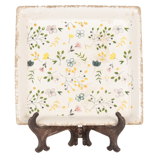 Clayre & Eef | Decoratie Bord 22x22x3 cm | 6CE2019