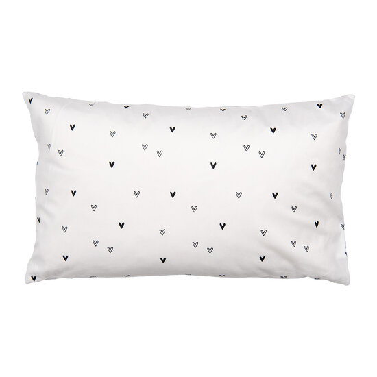 Clayre & Eef | Kussenhoes Zwart Wit 30x50 cm | BHS36-1