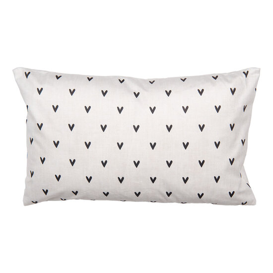 Clayre &amp; Eef   | Kussenhoes Beige Grijs 30x50 cm | RUB36
