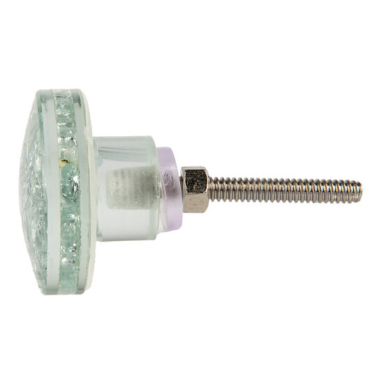 Clayre & Eef | Deurknop Transparant ø 4x3 cm / S3 cm | 66061