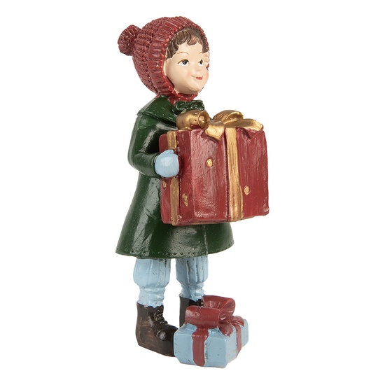 Clayre &amp; Eef   | Kerstdecoratie Kind Groen Rood 5x5x12 cm | 6PR5722