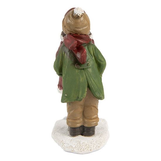 Clayre &amp; Eef   | Kerstdecoratie Kinderen Rood Groen 9x6x12 cm | 6PR5726
