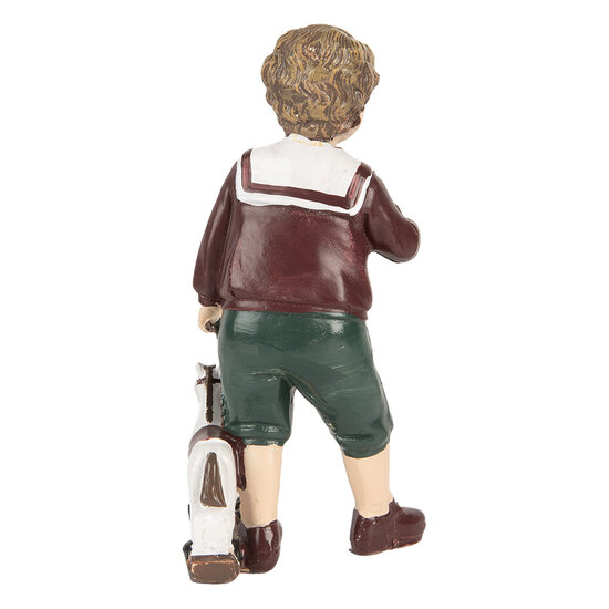 Clayre &amp; Eef   | Kerstdecoratie Kind Bruin Groen 6x5x15 cm | 6PR5730