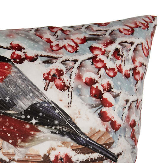 Clayre &amp; Eef   | Kussenhoes Blauw Rood 45x45 cm | KT021.412