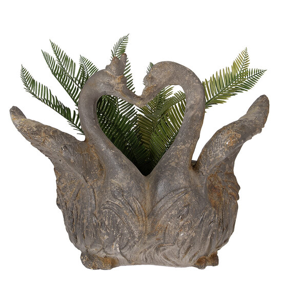 Clayre & Eef | Bloempot Binnen Grijs Bruin 49x27x37 cm | 5MG0058