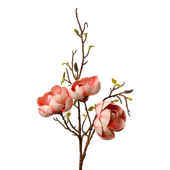 Clayre &amp; Eef   | Decoratie tak met bloemen Roze Bruin 20x20x106 cm | 5PL0169P