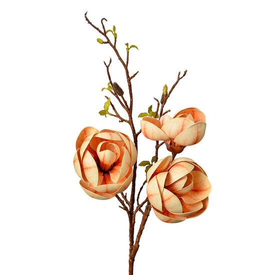 Clayre &amp; Eef   | Decoratie tak met bloemen Geel Bruin 20x20x106 cm | 5PL0169Y