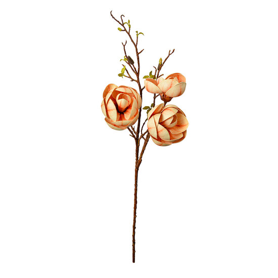 Clayre &amp; Eef   | Decoratie tak met bloemen Geel Bruin 20x20x106 cm | 5PL0169Y