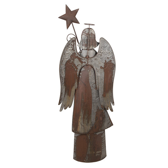 Clayre &amp; Eef   | Decoratie Engel Bruin Grijs 48x18x133 cm | 5Y1331