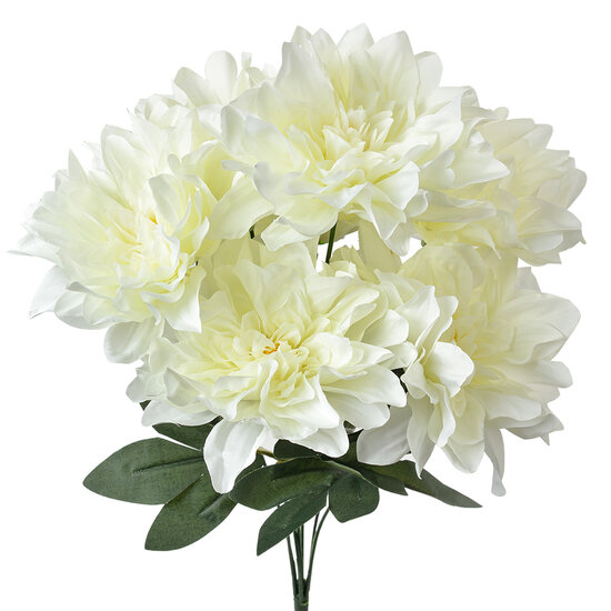 Clayre &amp; Eef   | Kunstbloem Wit Groen 20x20x49 cm | 6PL0377W