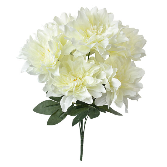 Clayre &amp; Eef   | Kunstbloem Wit Groen 20x20x49 cm | 6PL0377W