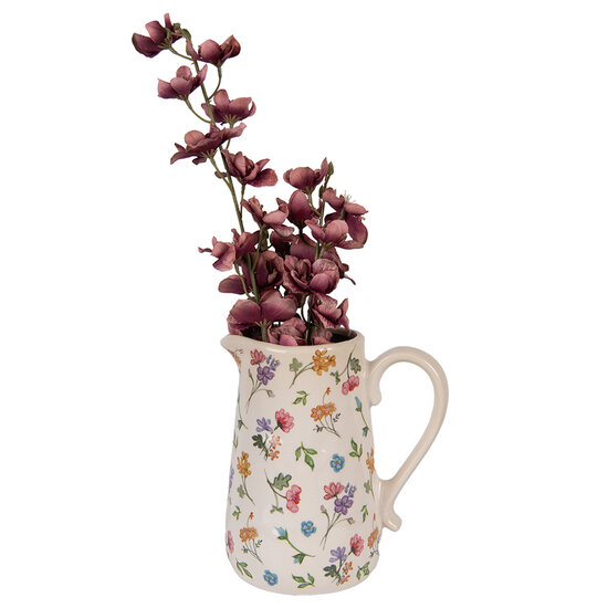 Clayre &amp; Eef   | Decoratieve Schenkkan Beige Roze 21x15x23 cm | 6CECFL0002L