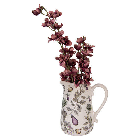 Clayre &amp; Eef   | Decoratieve Schenkkan Beige Groen 21x15x23 cm | 6CETKG0002L