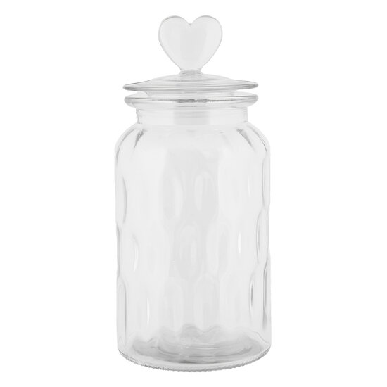 Clayre &amp; Eef   | Voorraadpot Deksel Transparant &oslash; 11x24 cm | 6GL5055