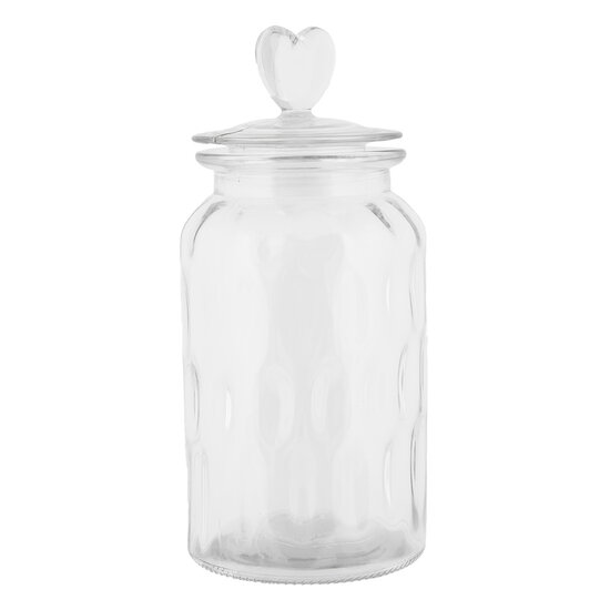 Clayre &amp; Eef   | Voorraadpot Deksel Transparant &oslash; 11x24 cm | 6GL5055