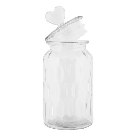 Clayre &amp; Eef   | Voorraadpot Deksel Transparant &oslash; 11x24 cm | 6GL5055