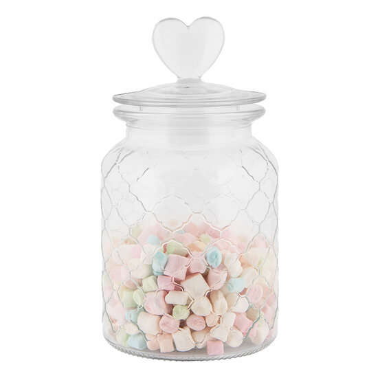 Clayre &amp; Eef   | Voorraadpot Deksel Transparant &oslash; 11x20 cm | 6GL5056